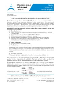 Kritéria pro přijímání žáků do ŠD 2026_2027